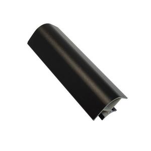 Coltar 90 grade pentru plinta H=120 mm, finisaj negru mat imagine