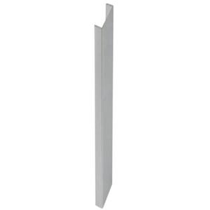 Terminatie plinta de 13 mm pentru mobilier de bucatarie, finisaj aluminiu periat, H: 150 mm imagine