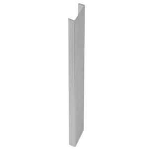 Terminatie plinta de 13 mm pentru mobilier de bucatarie, finisaj aluminiu periat, H: 100 mm imagine