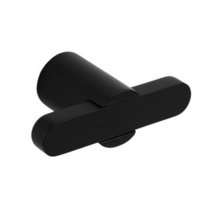 Buton pentru mobila Fusion, finisaj negru mat, 58x31.5 mm imagine