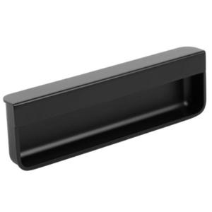 Maner ingropat pentru mobila Moule, finisaj negru mat, L: 154 mm imagine