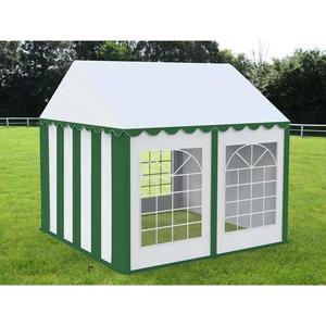 Cort Evenimente Economy, Pvc Verde-Alb, 3x4 m - Corturi24 imagine