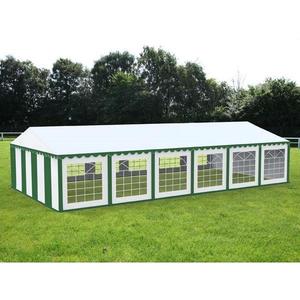 Cort Evenimente Economy, Pvc Verde-Alb, 6x12m - Corturi24 imagine