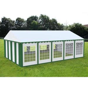 Cort Evenimente Economy, Pvc Verde-Alb, 5x10 m - Corturi24 imagine