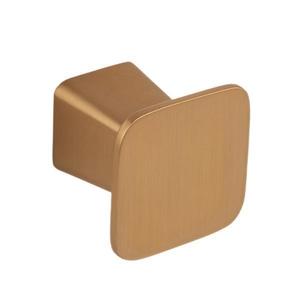 Buton pentru mobila Prism, finisaj alama cava periata, 32x28 mm imagine