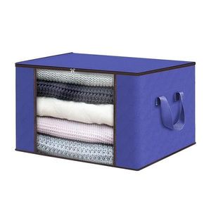 Cutie Depozitare si Organizare Teno®, pliabila, 84 L, 60x 40x 35 cm, albastru imagine