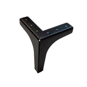 Picior pentru mobilier si canapele, model NUT, H=130 mm, finisaj negru mat imagine