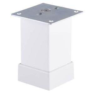 Picior metalic pentru mobilier H: 150 mm, finisaj alb, profil patrat 40x40 mm cu masca imagine