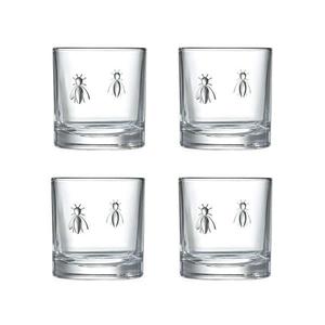 Set pahare whisky Abeille La Rochére, 4 piese, 4 x 32 cl, sticla foarte rezistenta imagine