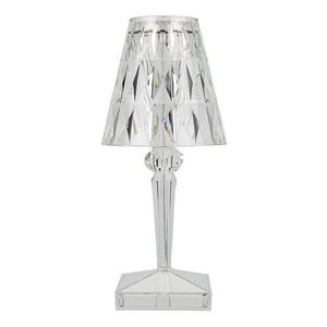 Lampa Ambientala Cristal Led Teno®, veioza, portabila, 3 moduri de iluminare, intensitate ajustabila, tactila, incarcare USB imagine