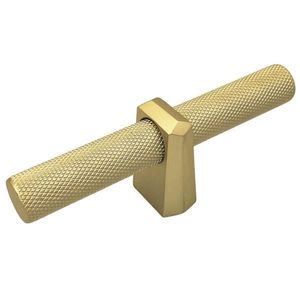 Buton pentru mobila Kasper Knurling, finisaj alama mata CB, 16 mm imagine