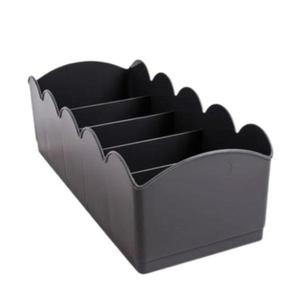 Organizator cu 5 compartimente pentru sosete si bijuterii, antracit, 23x10x7.5 cm imagine