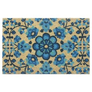 Covoras intrare Flower Power design Albastru 40x60 cm - UnicSpot RO imagine