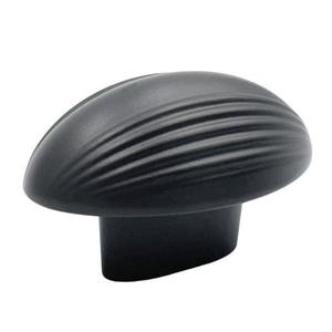 Buton pentru mobila Eluno, finisaj negru cobalt, 51x32 mm imagine