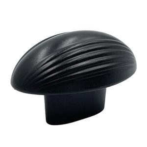 Buton pentru mobila Eluno, finisaj negru grafit, 51x32 mm imagine