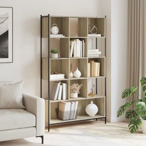 vidaXL Bibliotecă, stejar sonoma, 102x28x172 cm, lemn prelucrat imagine