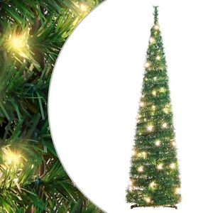 vidaXL Brad de Crăciun artificial pop-up 50 LED-uri verde 120 cm imagine