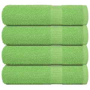 vidaXL Prosoape de baie 4 buc Verde mere 100x150cm 360g/m² 100% bumbac imagine