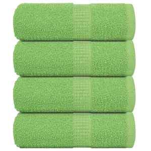 vidaXL Prosoape de săpun 4 buc Verde măr 30x30 cm 360 g/m² 100% bumbac imagine