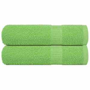 vidaXL Prosoape de mână 2 buc Verde măr 50x100 cm 360 g/m² 100% bumbac imagine