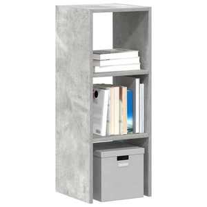 vidaXL Bibliotecă stivuabilă Gri Beton 30x30x80 cm Lemn prelucrat imagine