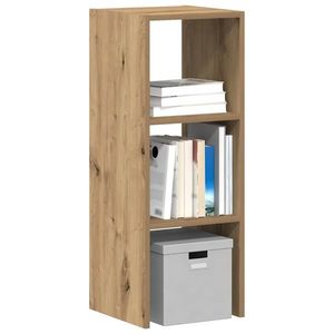 vidaXL Bibliotecă Stejar Artizanal stivuibil 30x30x80cm Lemn prelucrat imagine