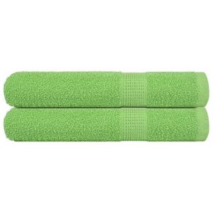 vidaXL Prosoape saună 2 buc Verde măr 80x200 cm 360 g/m² 100% bumbac imagine