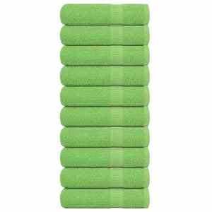 vidaXL Prosoape de duș 10 buc Verde măr 70x140 cm 360 g/m² 100% bumbac imagine