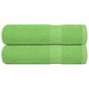 vidaXL Prosoape de duș 2 buc Verde măr 70x140 cm 360 g/m² 100% bumbac imagine