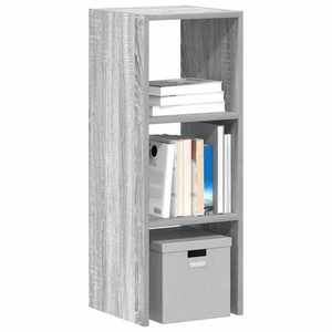 vidaXL Bibliotecă stivuabilă Gri sonoma 30x30x80 cm Lemn prelucrat imagine