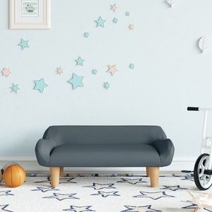 vidaXL Canapea pentru copii, gri închis, 70x40x24 cm, material textil imagine