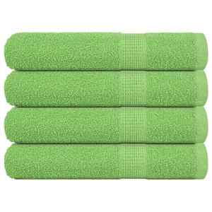 vidaXL Prosoape 4 buc Verde mere 100x200 cm 360 g/m² 100% bumbac imagine