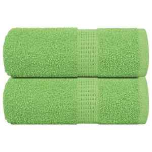 vidaXL Prosoape de săpun 2 buc Verde măr 30x30 cm 360 g/m² 100% bumbac imagine