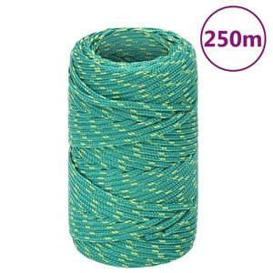 vidaXL Frânghie de barcă, verde, 2 mm, 25 m, polipropilenă imagine