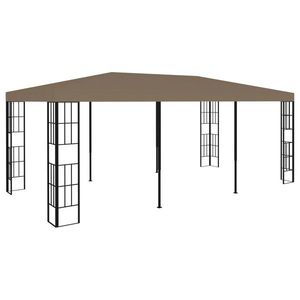 vidaXL Pavilion, gri taupe, 6 x 3 m imagine