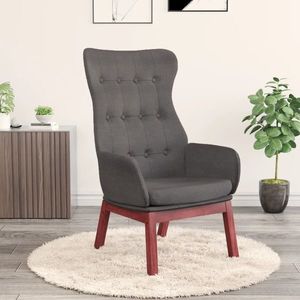 vidaXL Scaun de relaxare, gri închis, material textil imagine