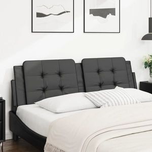 vidaXL Pernă pentru tăblie pat, negru, 160 cm, piele artificială imagine