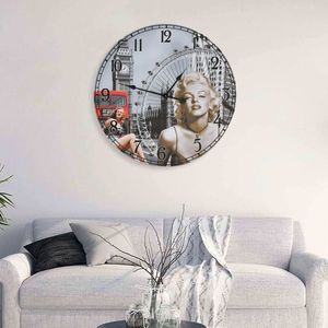 vidaXL Ceas de perete vintage Marilyn Monroe, 60 cm imagine