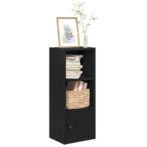 vidaXL Bibliotecă Stejar negru 31x24x77 cm Lemn prelucrat imagine