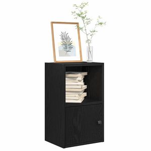 vidaXL Bibliotecă Stejar negru 31x24x52 cm Lemn prelucrat imagine