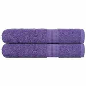 vidaXL Prosoape 2 buc Violet 100x200 cm 360 g/m² 100% bumbac imagine