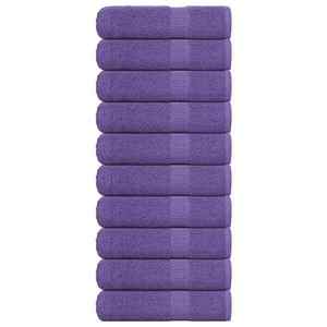 vidaXL Prosoape de baie 10 buc Violet 100x150 cm 360 g/m² 100% bumbac imagine