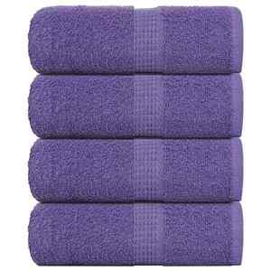 vidaXL Prosoape de săpun 4 buc Violet 30x30 cm 360 g/m² 100% bumbac imagine