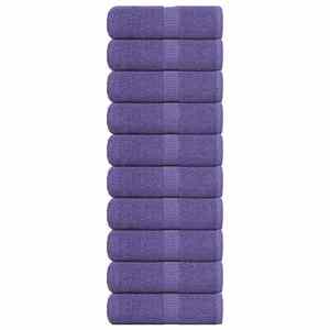 vidaXL Prosoape de săpun 10 buc Violet 30x30 cm 360 g/m² 100% bumbac imagine