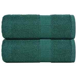 vidaXL Prosoape de săpun 2 buc Verde 30x30 cm 360 g/m² 100% bumbac imagine