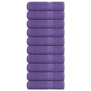 vidaXL Prosoape de duș 10 buc Violet 70x140 cm 360 g/m² 100% bumbac imagine