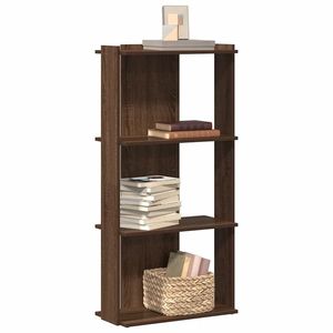 vidaXL Bibliotecă 3 niveluri, stejar maro 60x30x120 cm, lemn prelucrat imagine