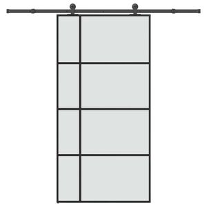 vidaXL Ușă glisantă cu set feronerie 102, 5x205 cm sticlă ESG/aluminiu imagine