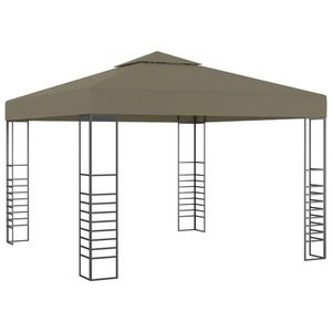 vidaXL Pavilion de grădină, gri taupe, 3 x 3 m, 180 g/m² imagine