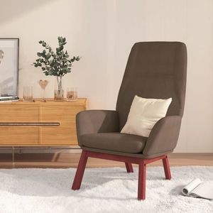 vidaXL Scaun de relaxare, gri taupe, material textil imagine